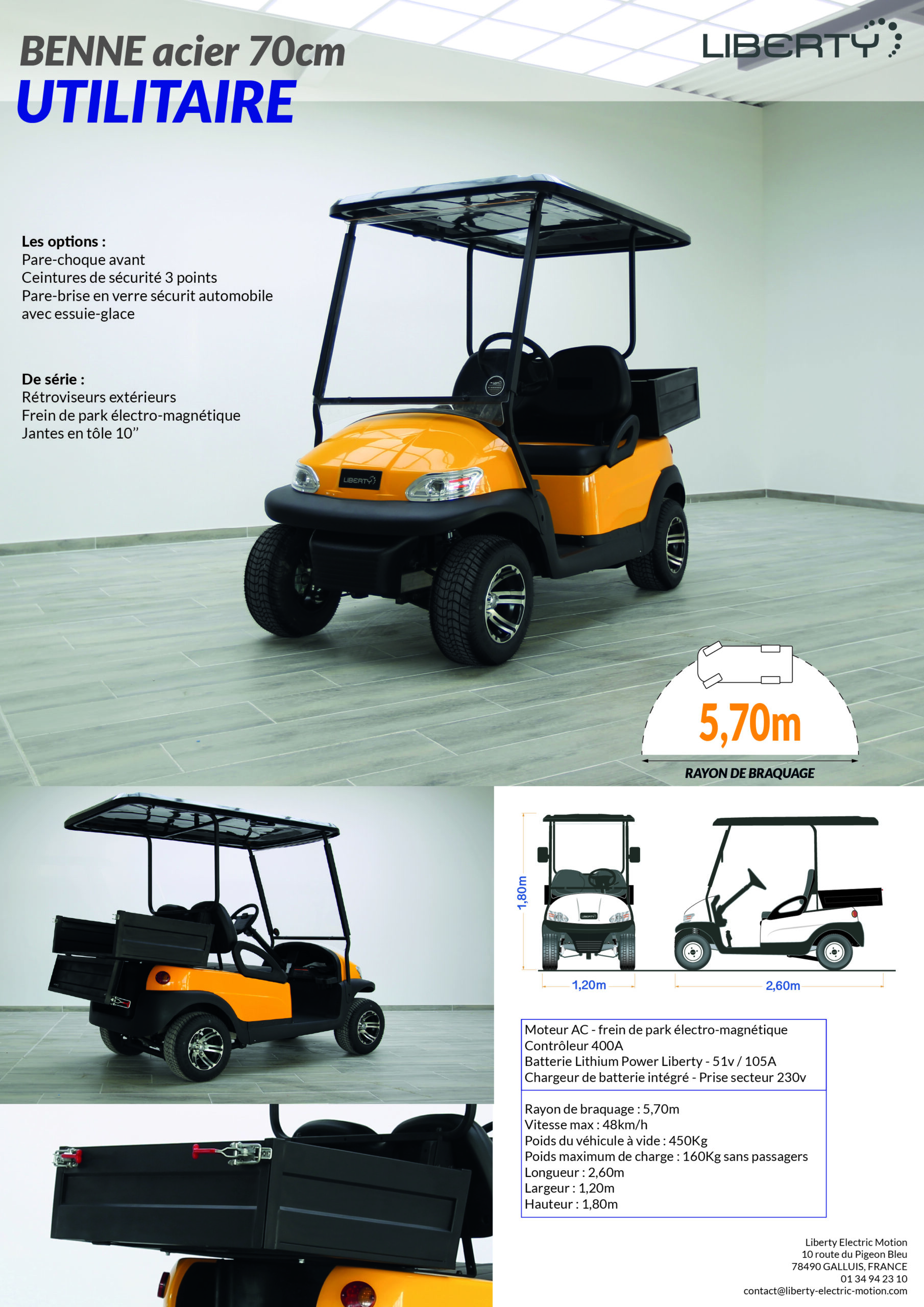 plaquette BENNE 70cm