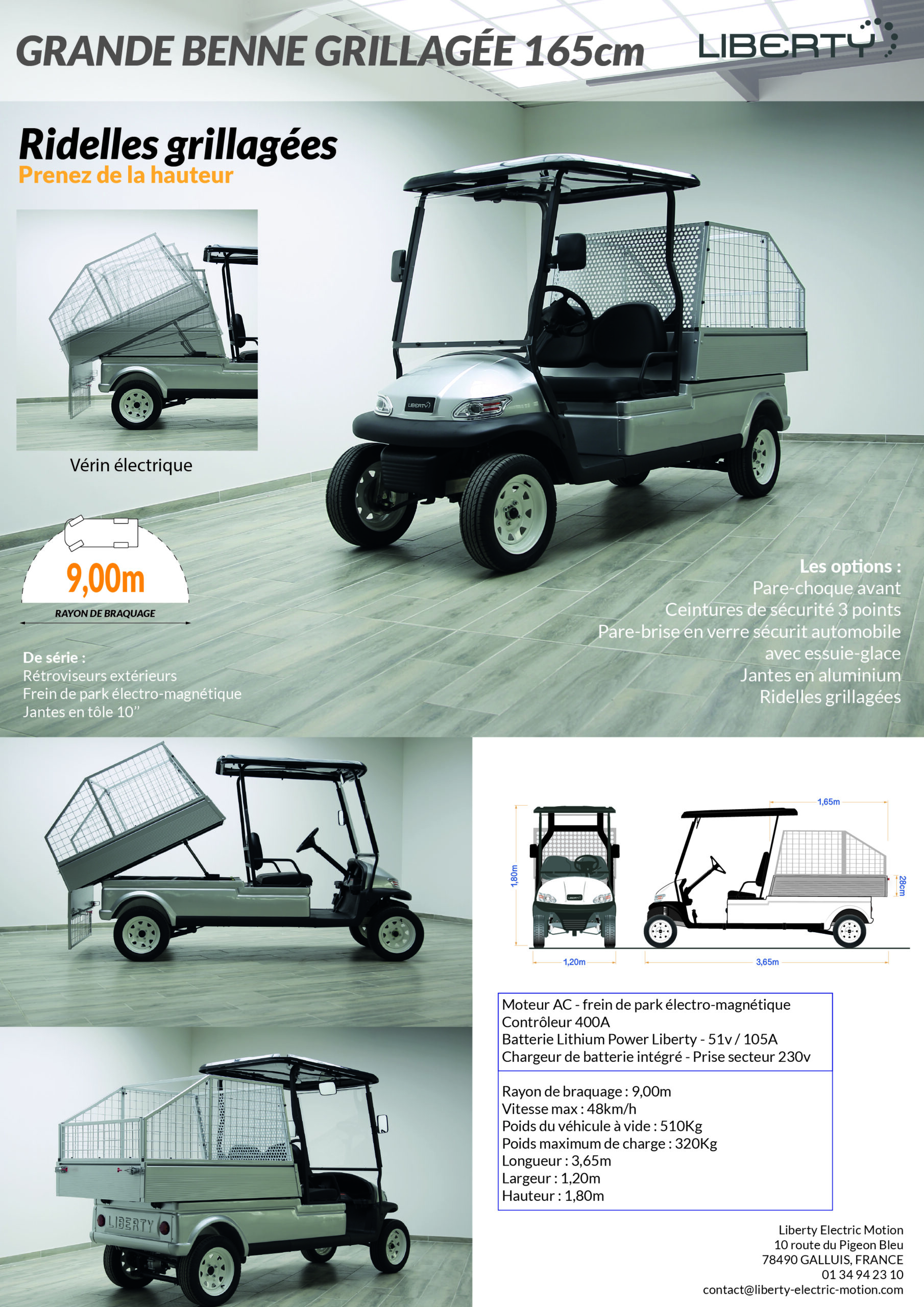 plaquette BENNE GRILLAGÉE