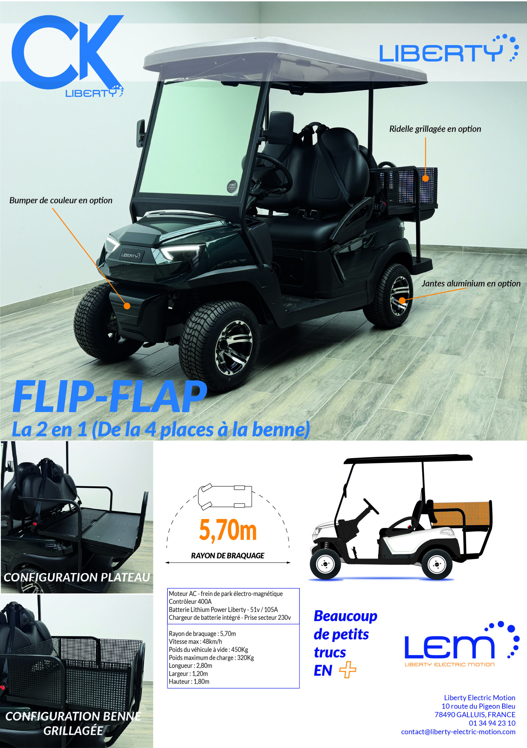 plaquette CK Flip-Flap