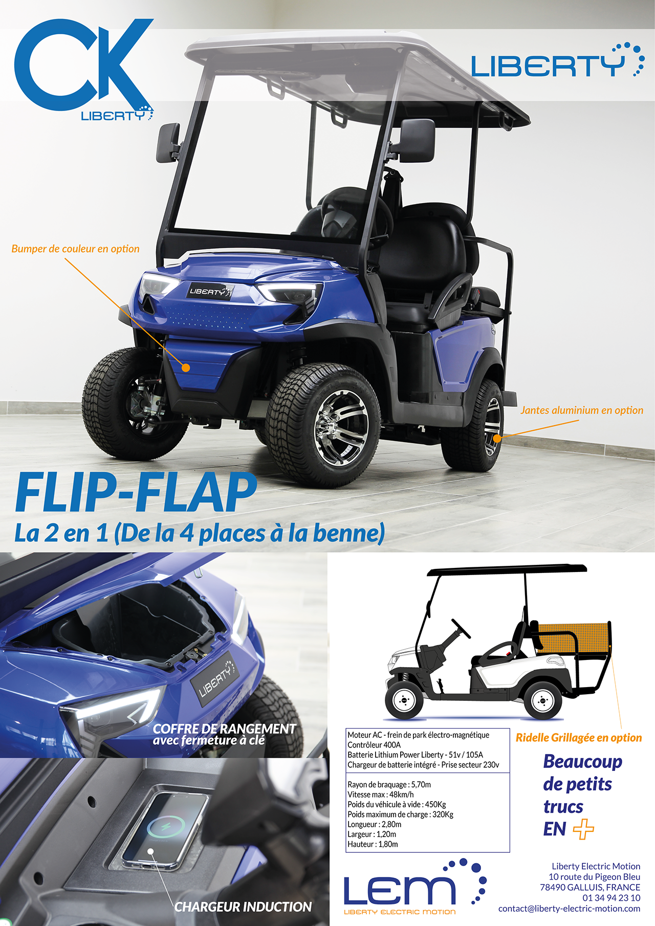 plaquette CK Flip-Flap