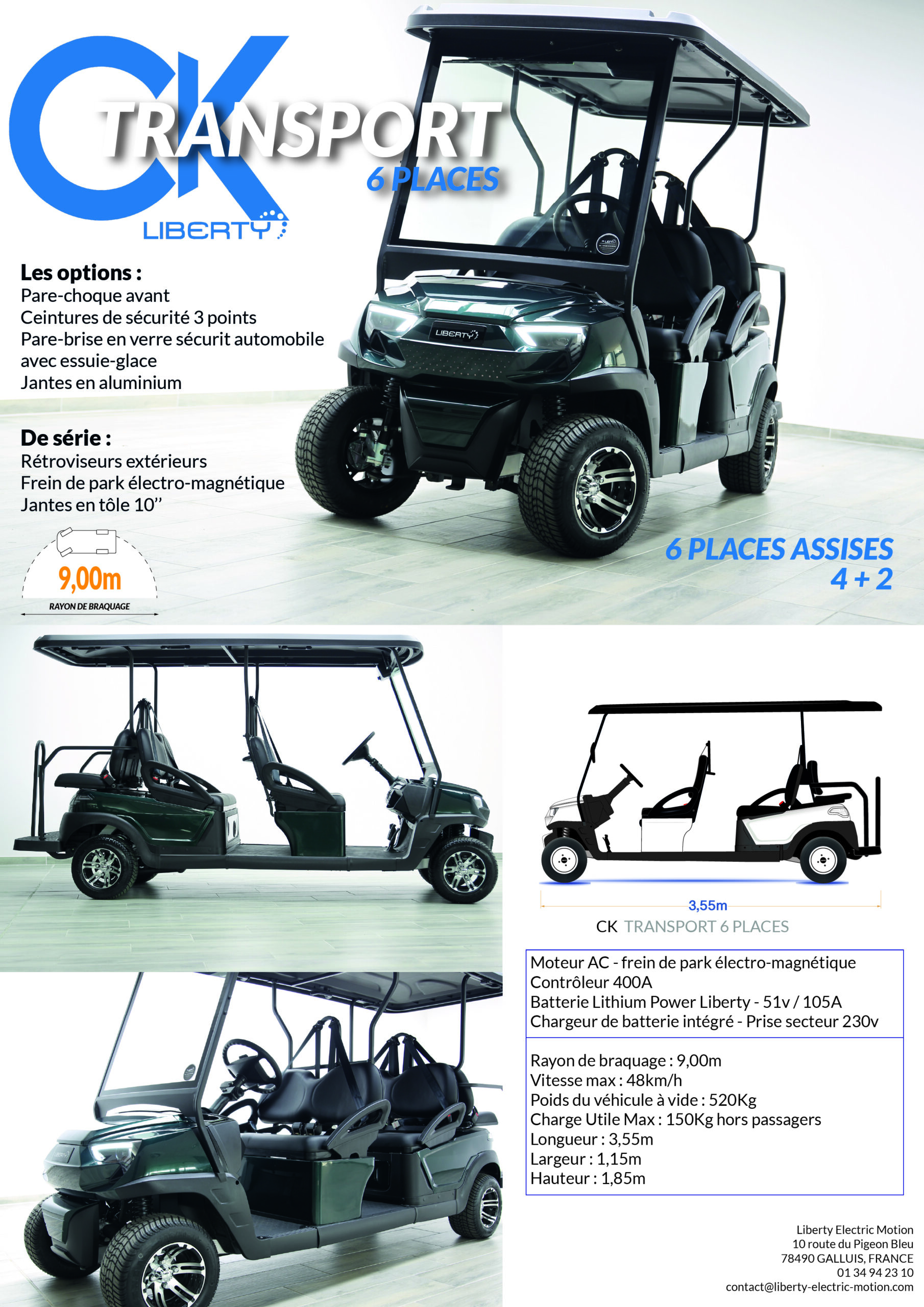 plaquette CK TRANSPORT 4+2