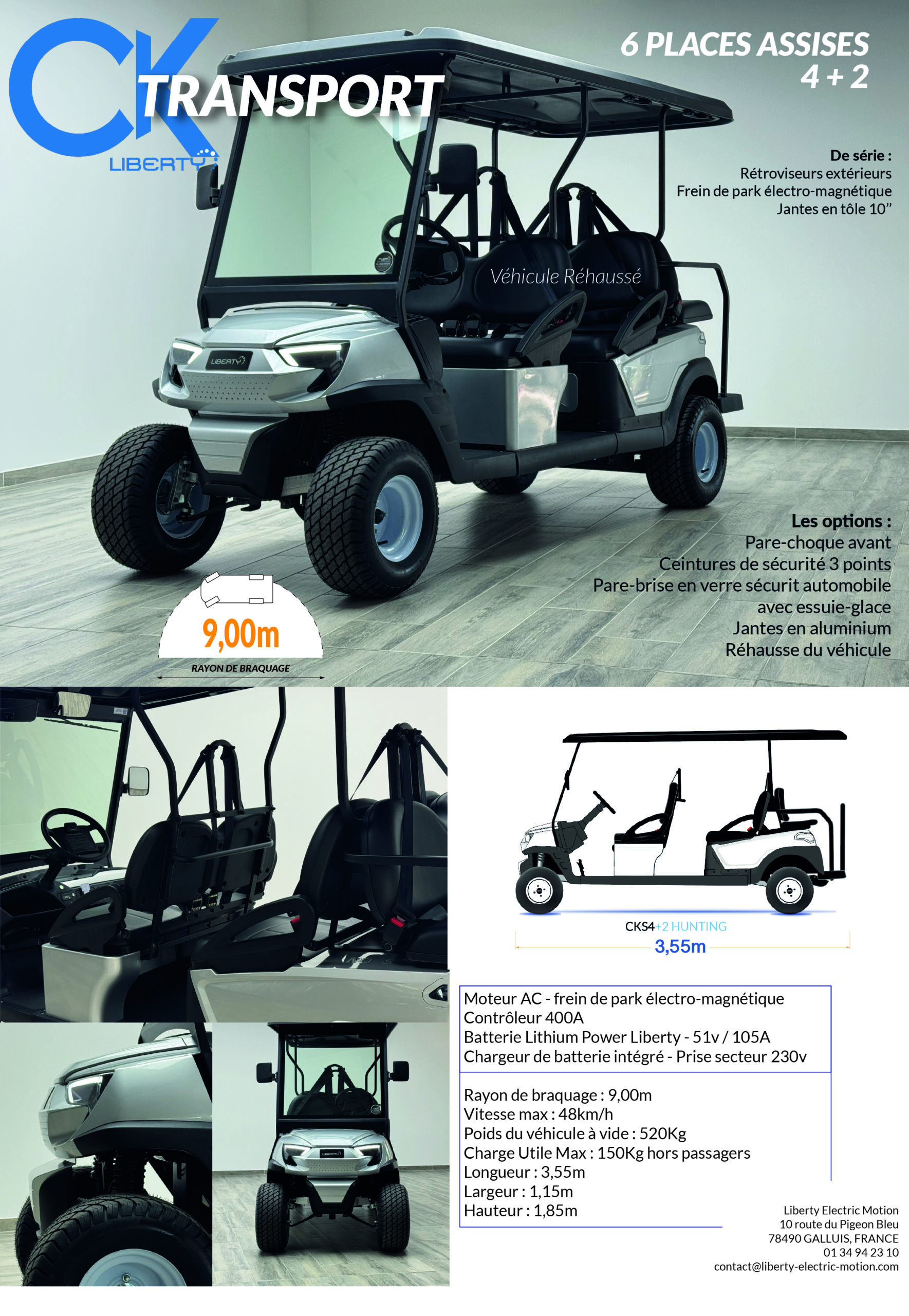 plaquette CK 4+2 REHAUSSÉE