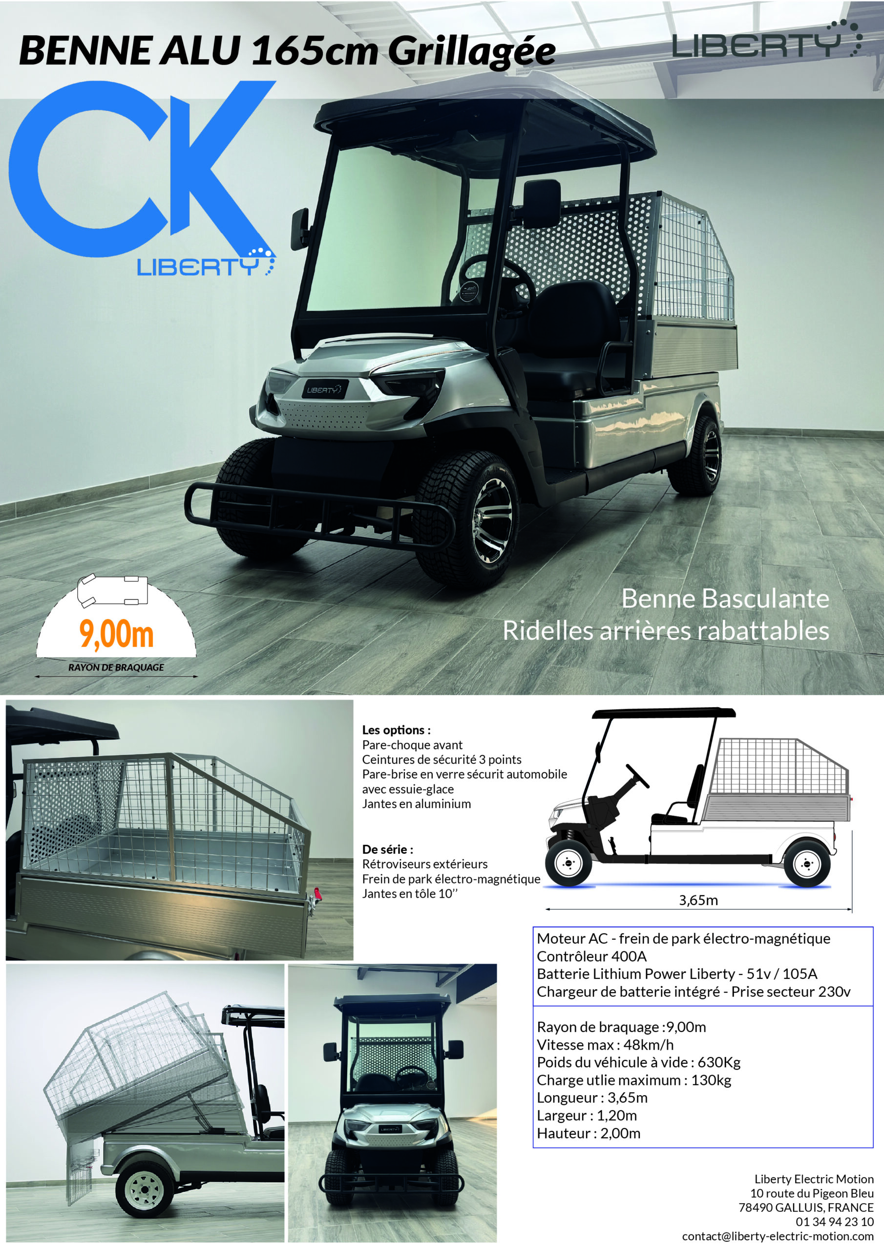 plaquette CK BENNE GRILLAGÉE